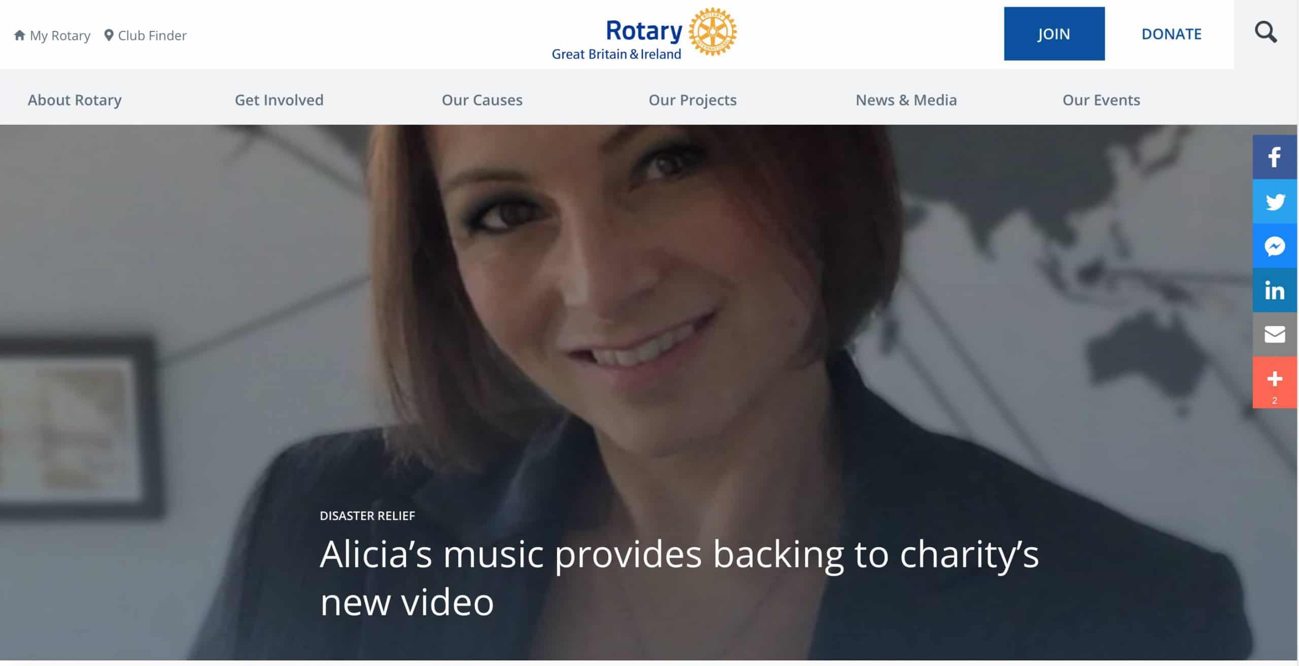 Alicia's Music provides backing to charity's new video